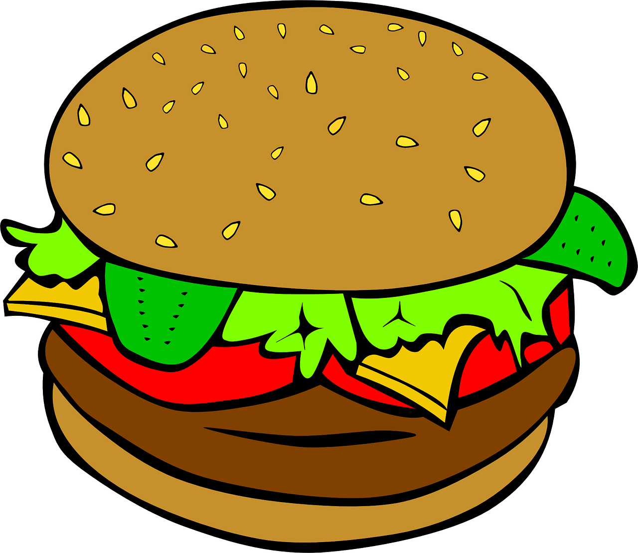 hamburger cheeseburger lunch free photo