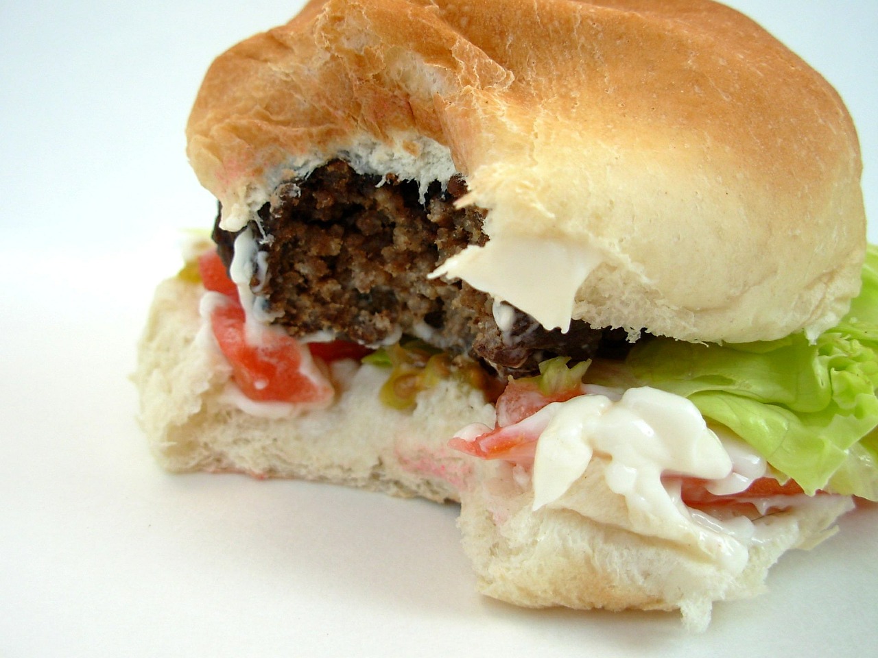 hamburger meat junk food free photo