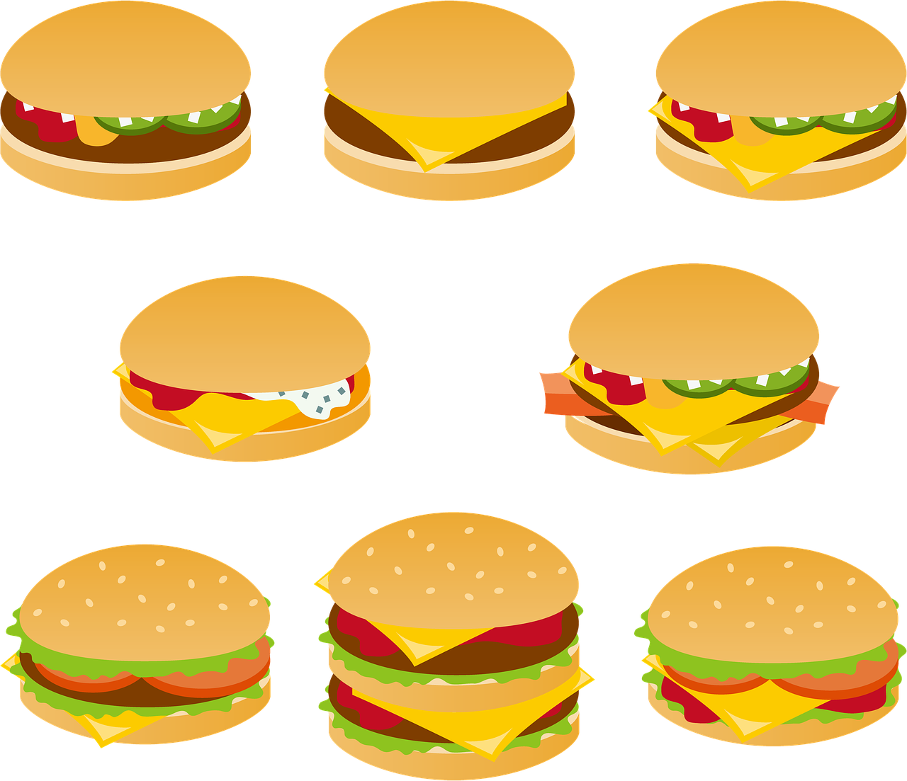 hamburger  fast food  cheeseburger free photo