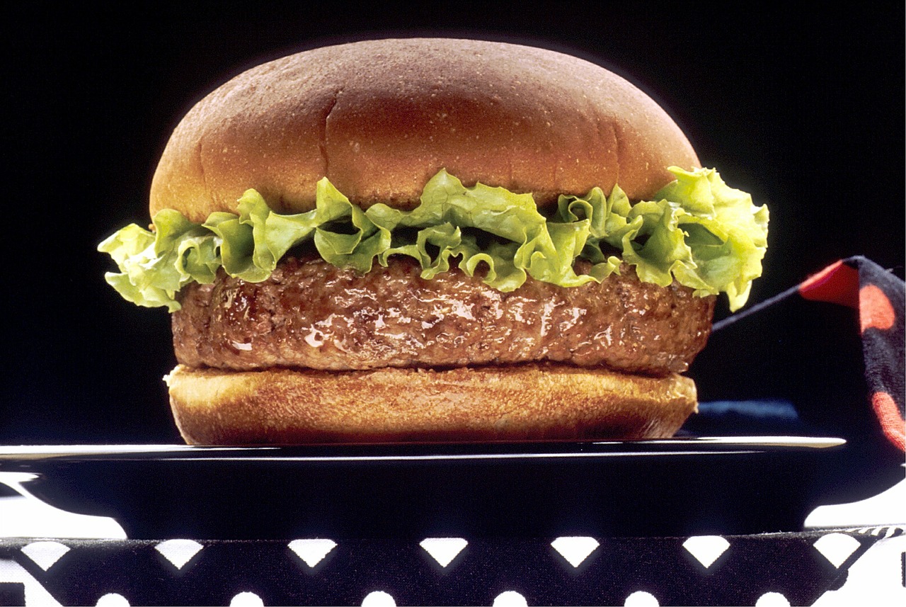 hamburger lettuce bun free photo