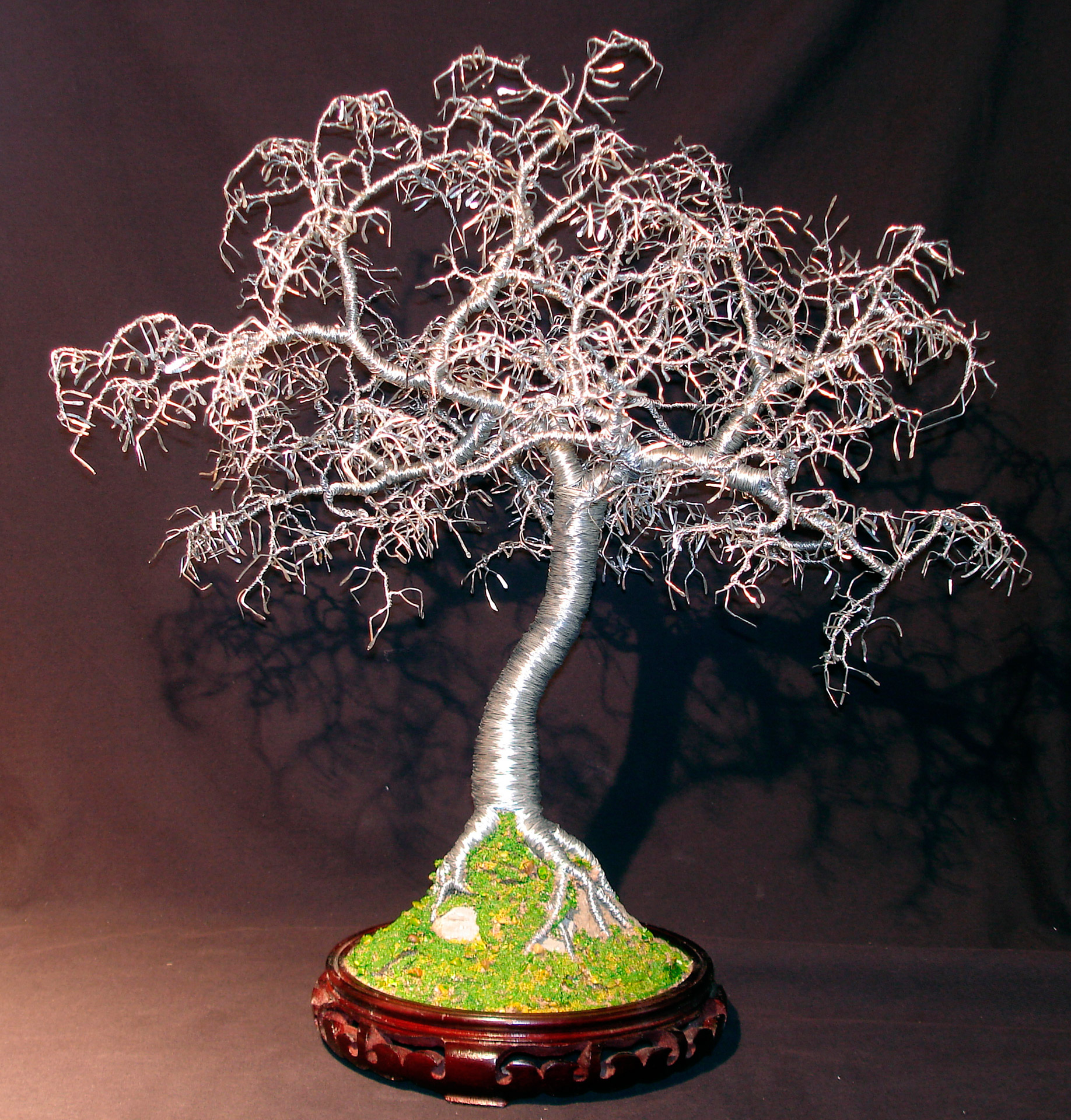 bonsai tree sculpture free photo