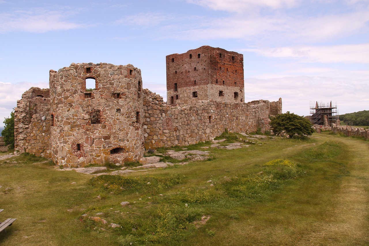 hammershus castle ruin free photo