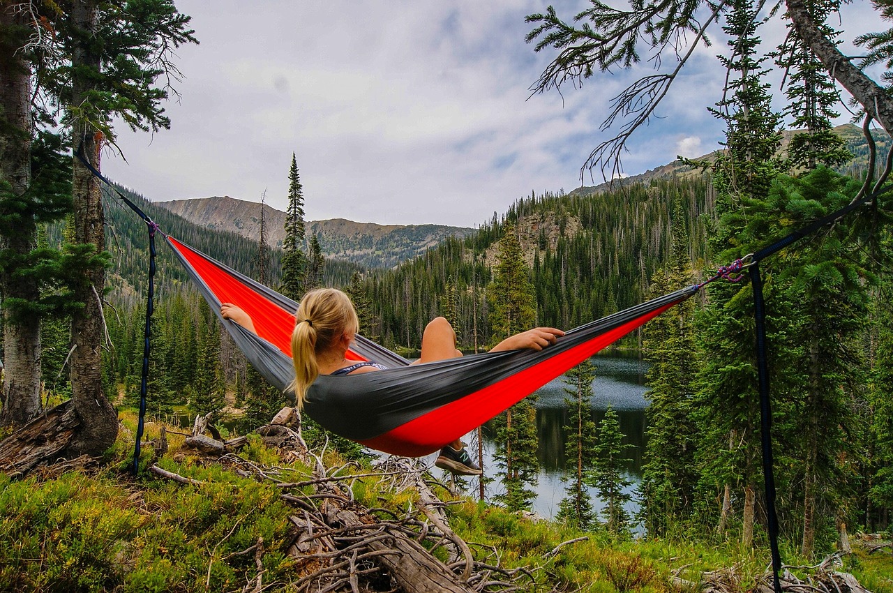 hammock woman female free photo