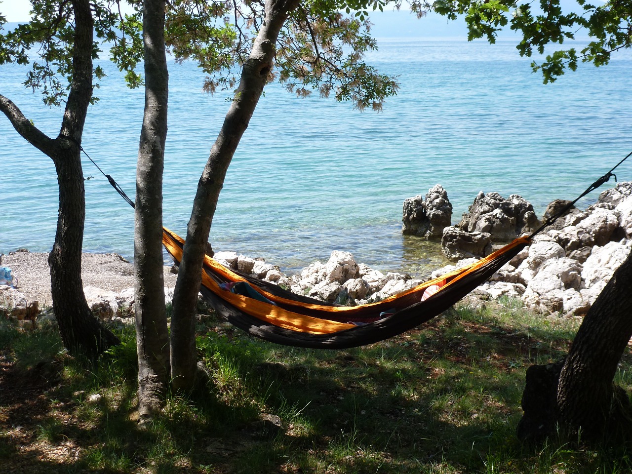 hammock rest sea free photo