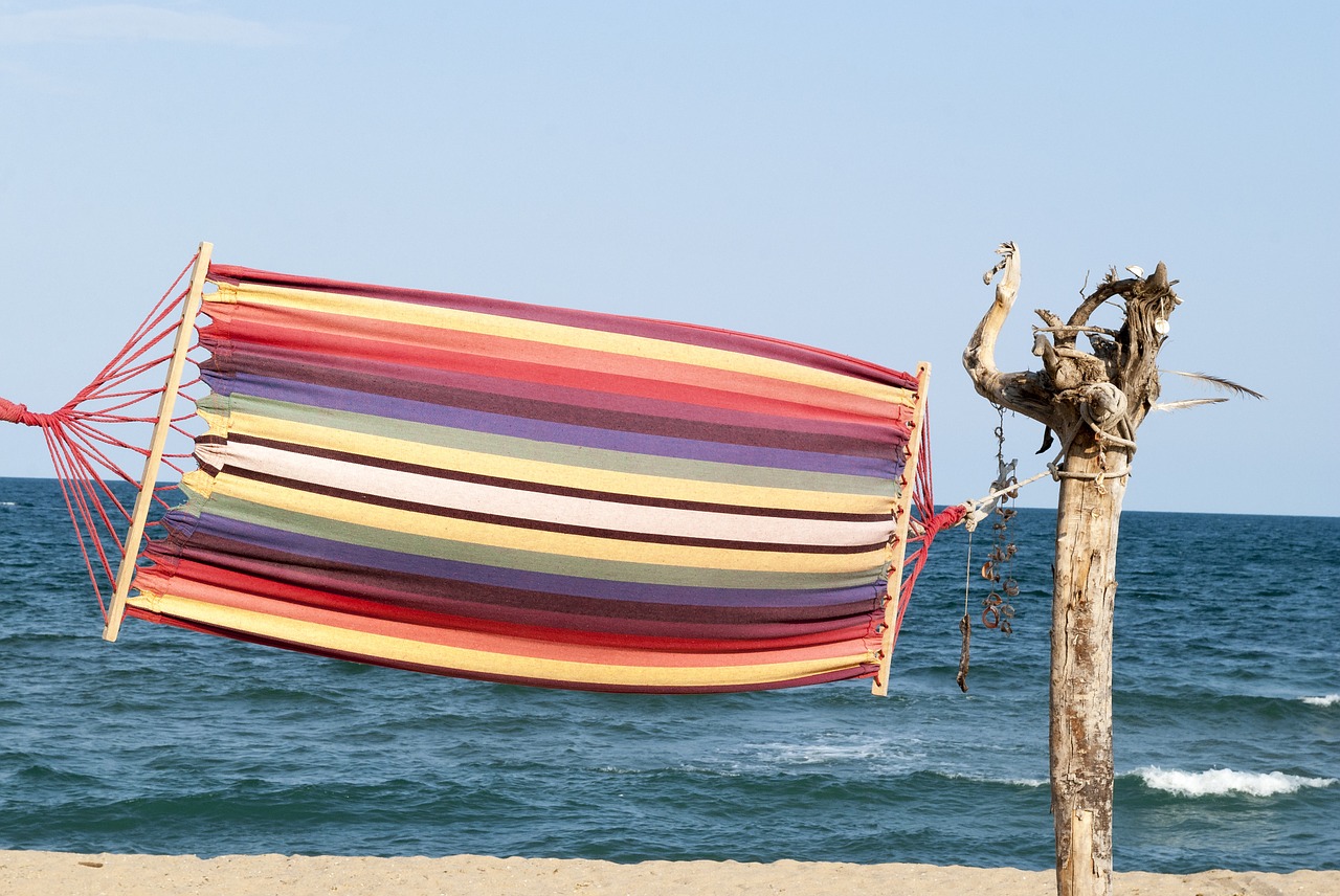 hammock streaky beach free photo