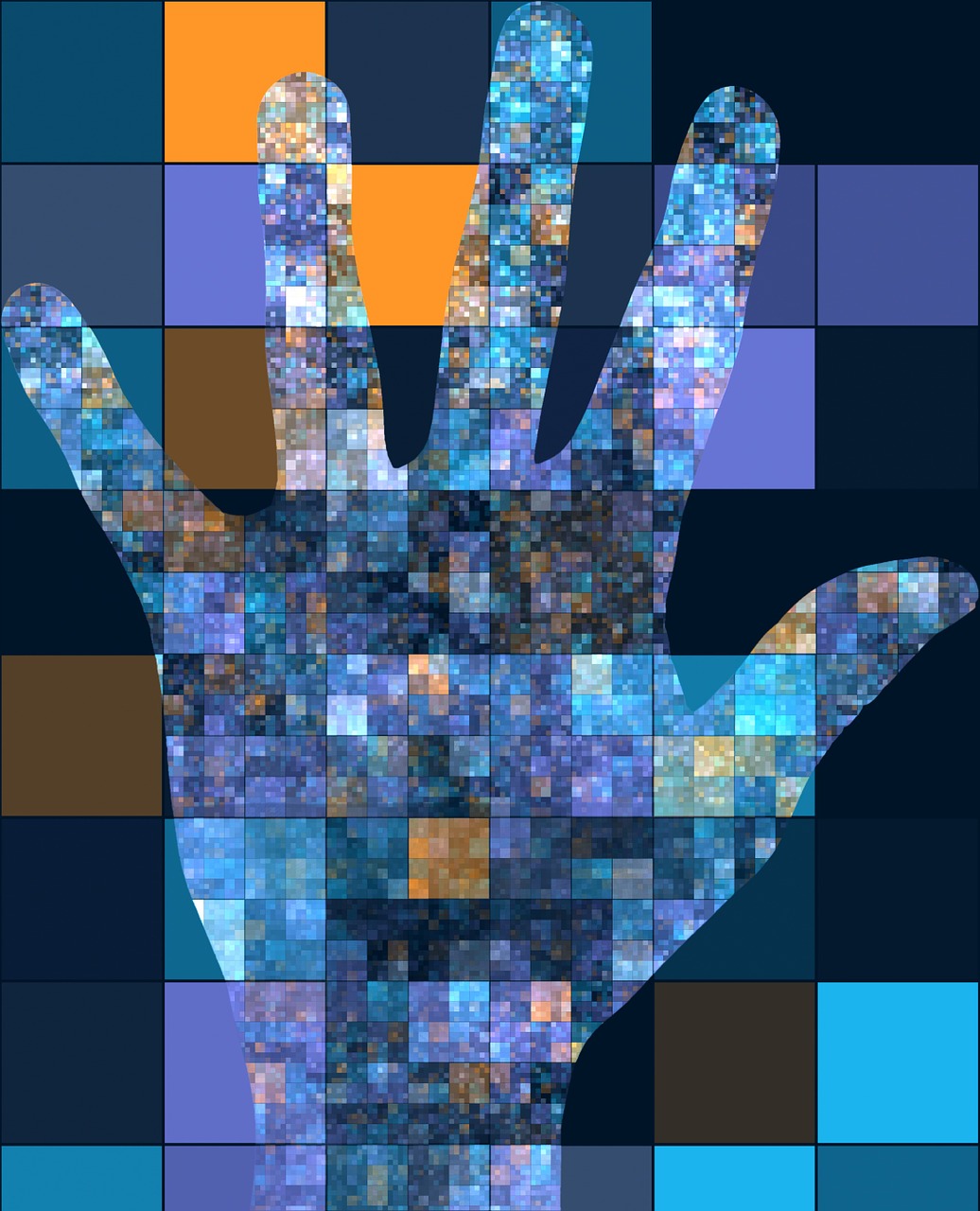 hand patchwork design free photo