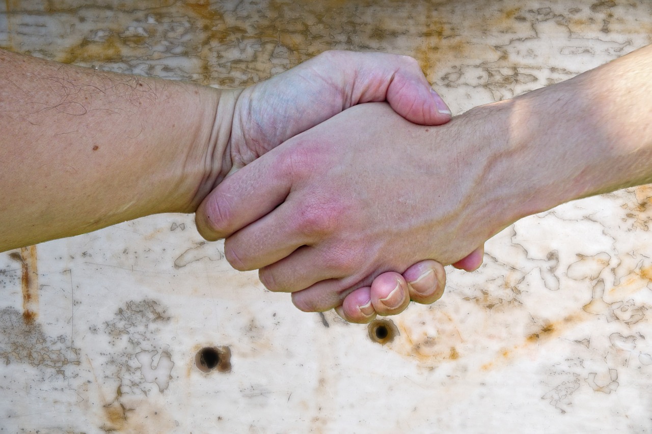 hand hands handshake free photo