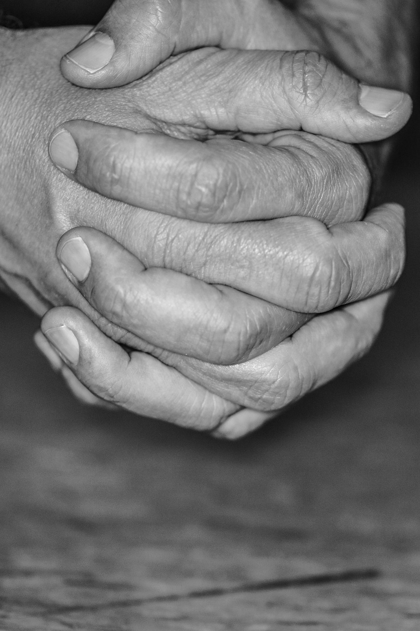 hand black and white holding free photo