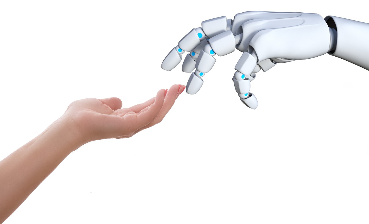 hand  human  robot free photo