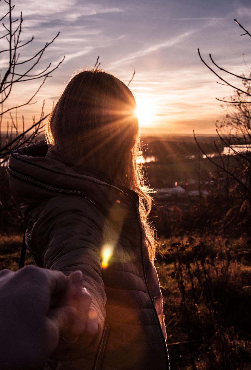 hand  sunset  love free photo