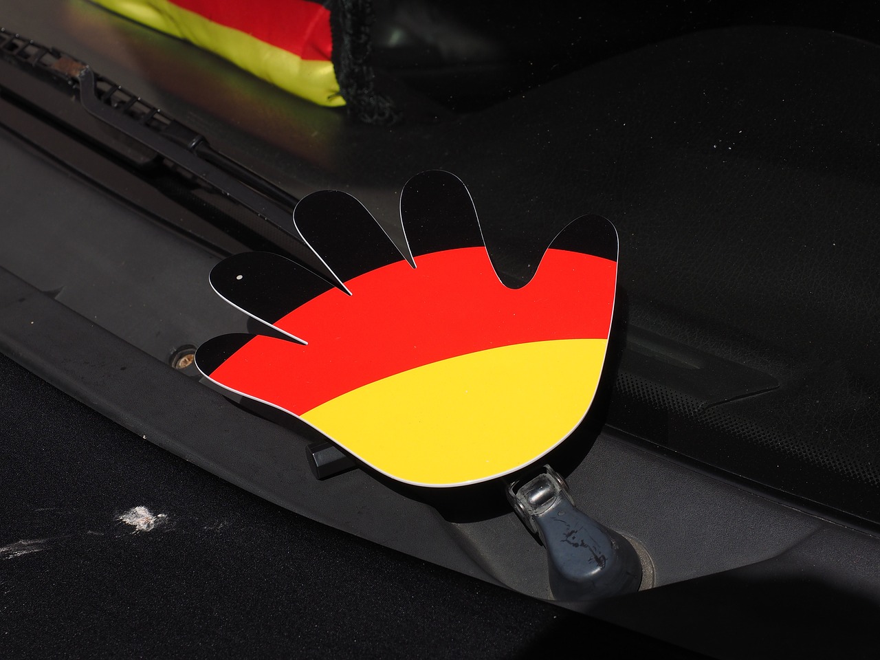 hand germany colors flag free photo