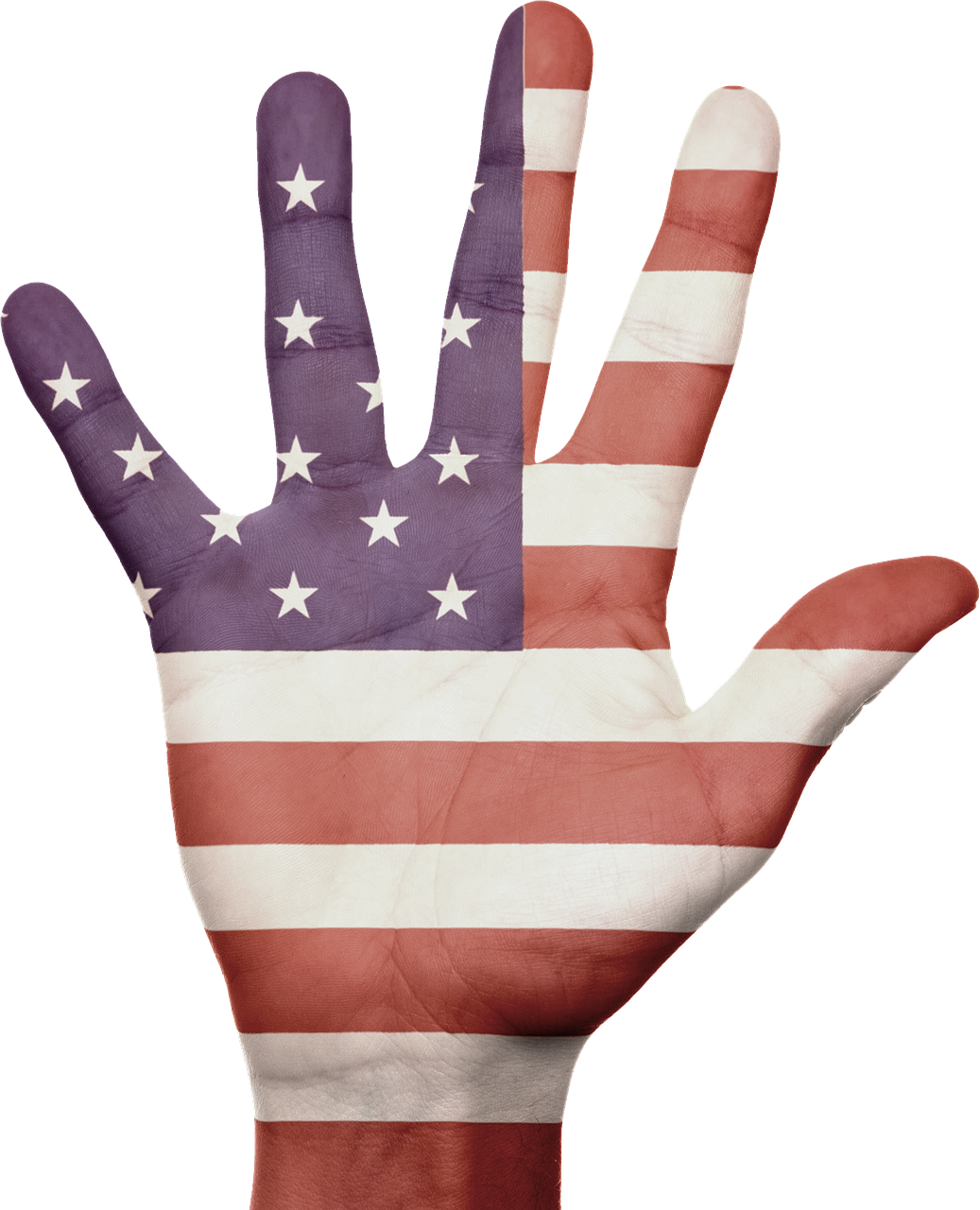 hand flag america free photo