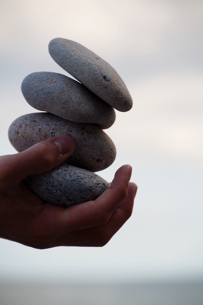 hand stones feng shui free photo