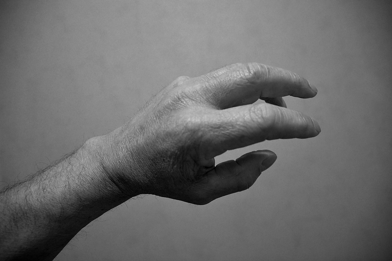 hand man character free photo