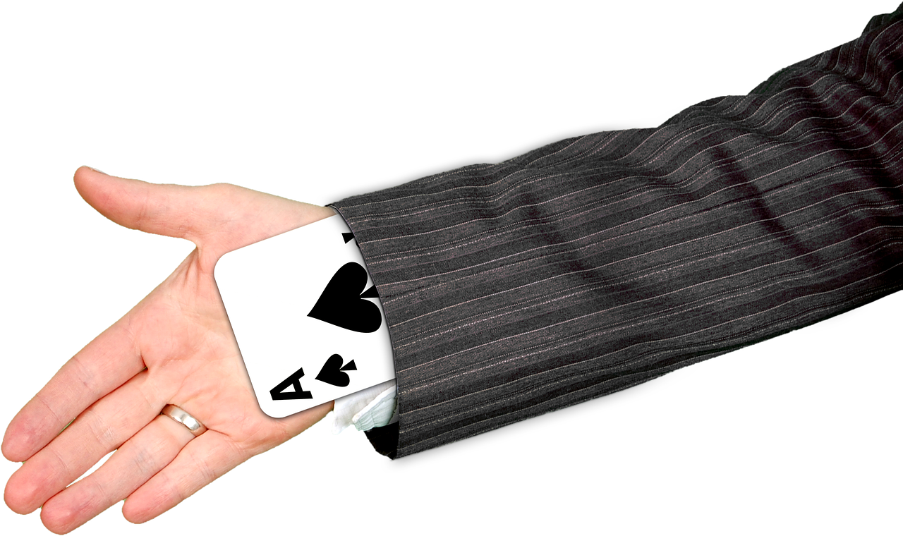 hand playing card ace free photo