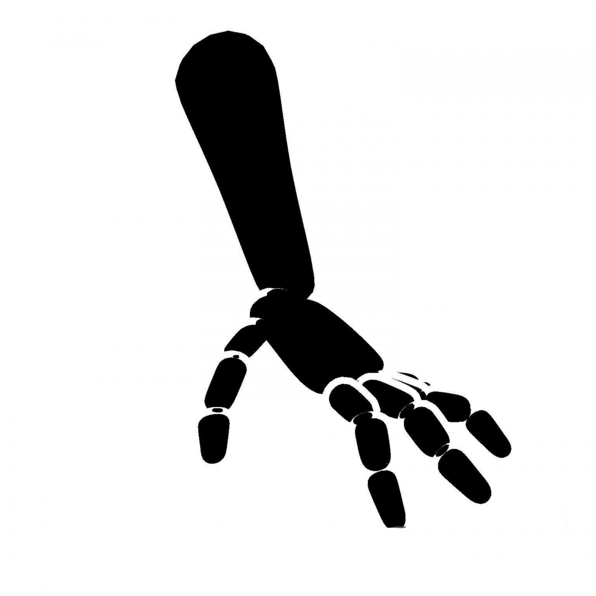 hand silhouette black free photo