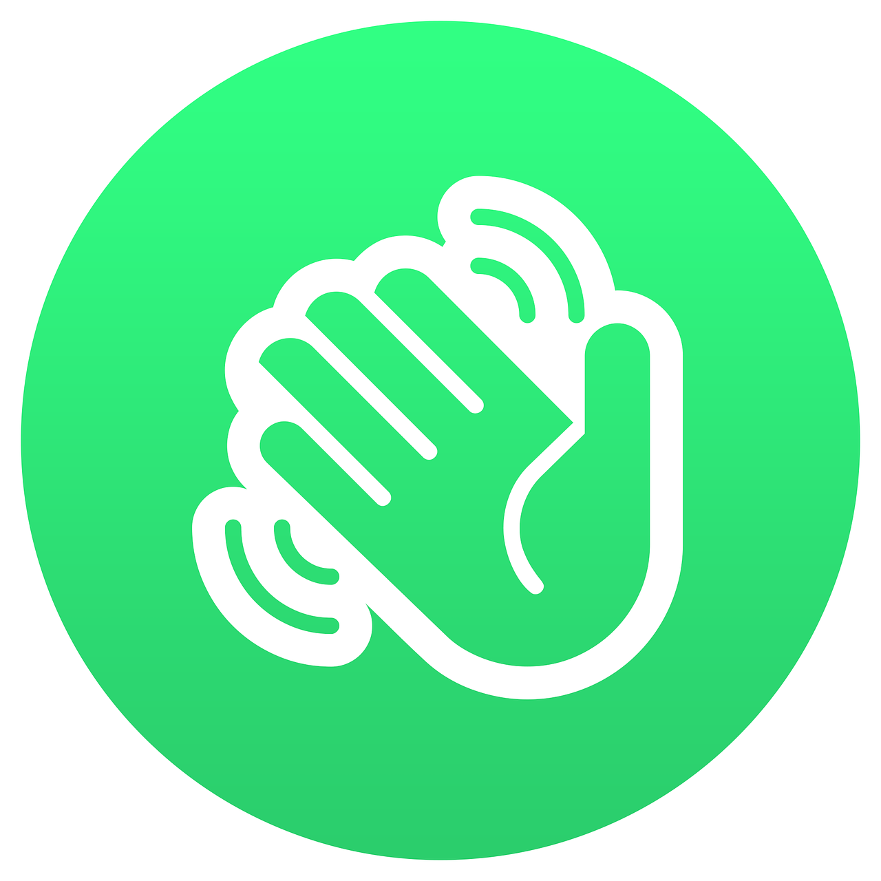 hand waving emoji round free photo