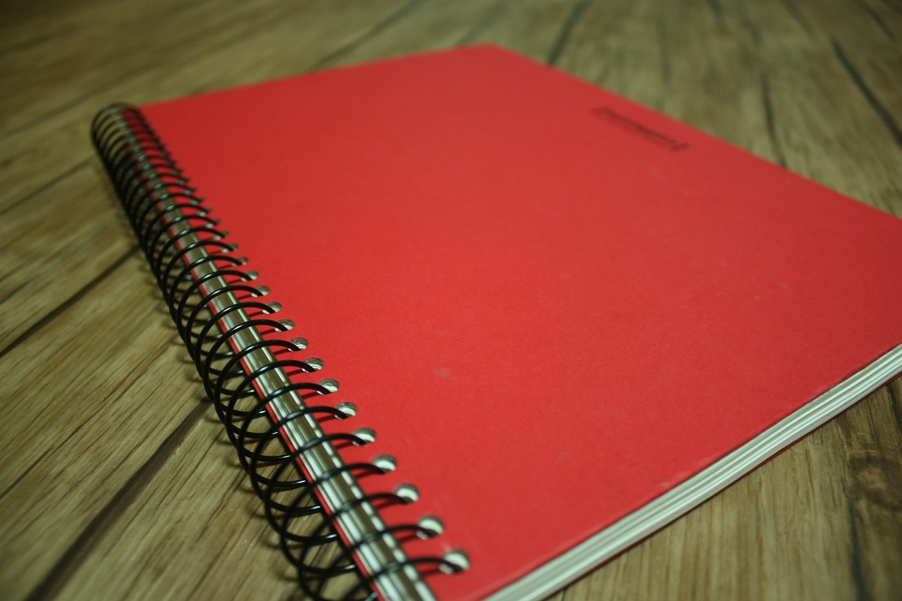 handbook notes red free photo