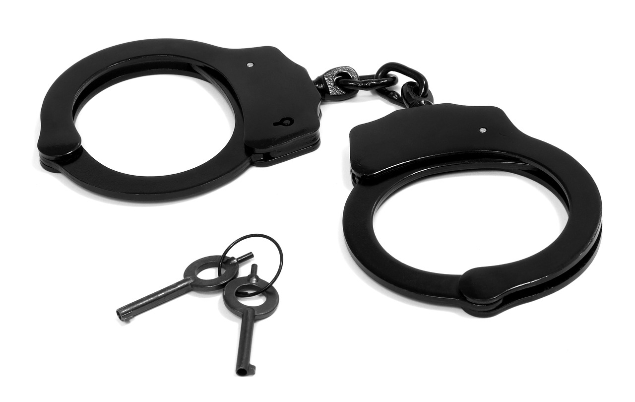 handcuffs black criminal free photo