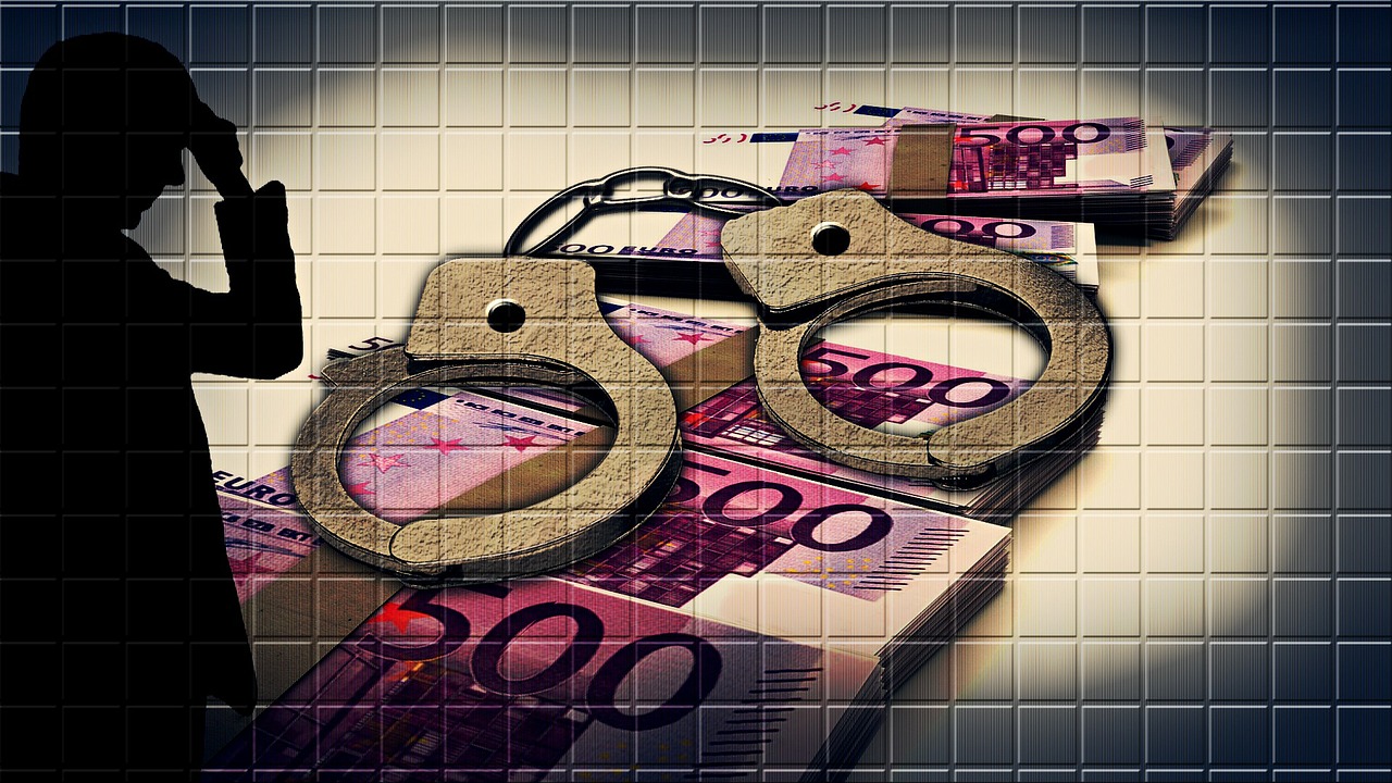 handcuffs silhouette money free photo