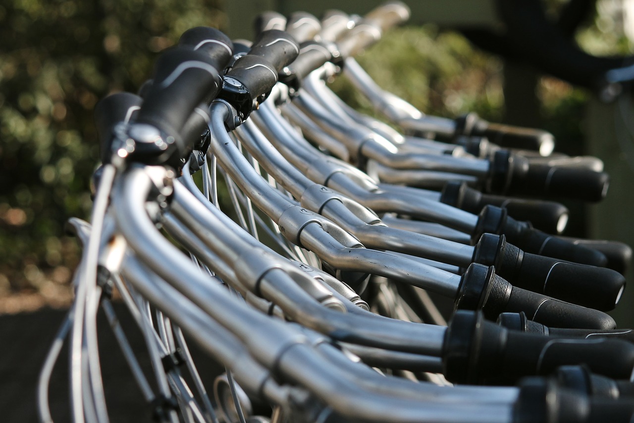 handlebars  bicycles  cycling free photo