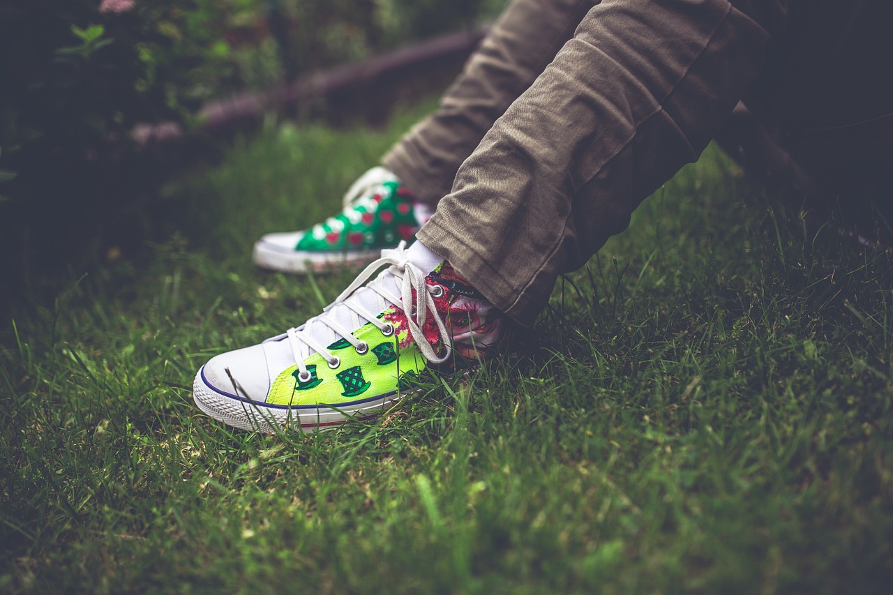 handmade sneakers colorful free photo