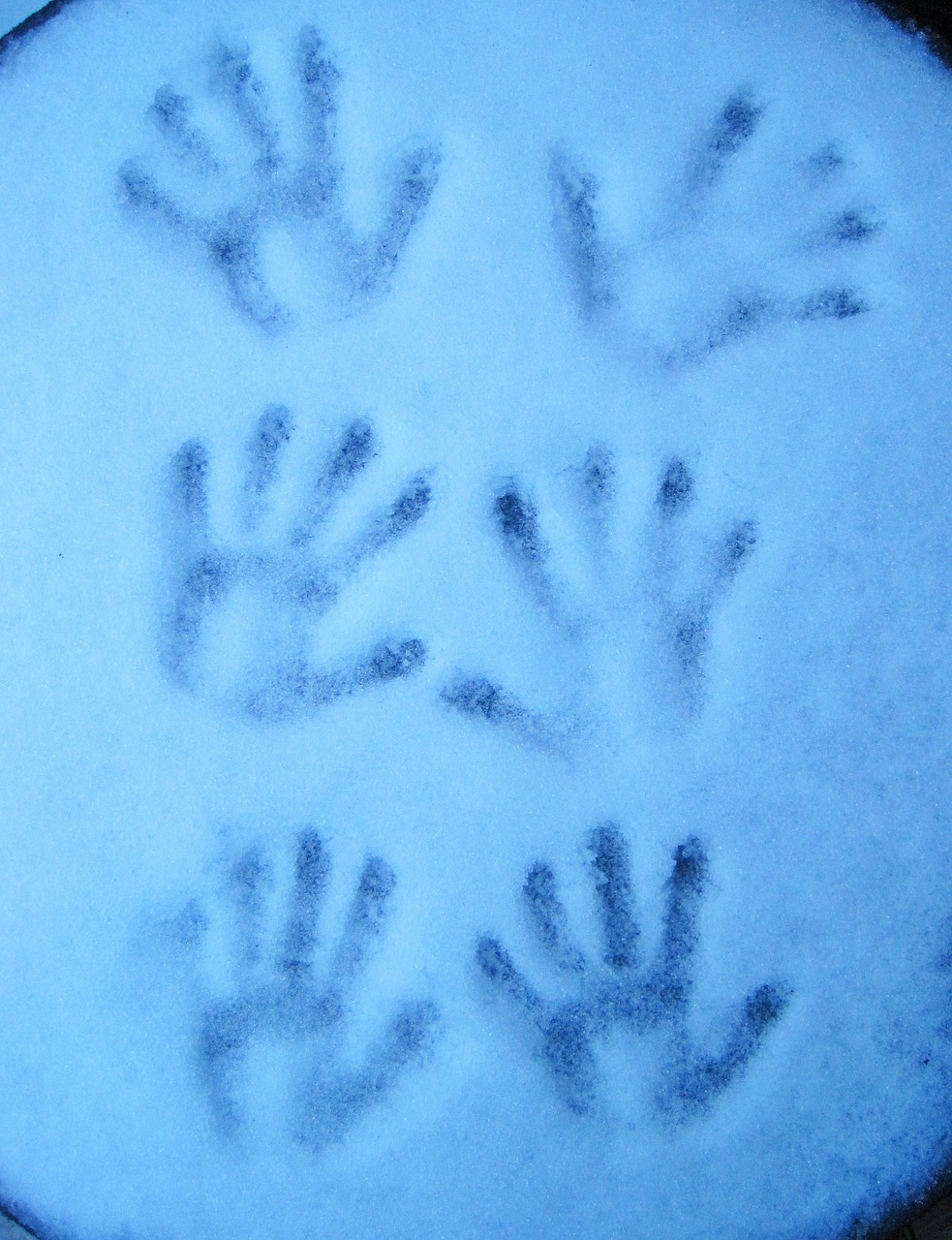 handprint cold winter free photo