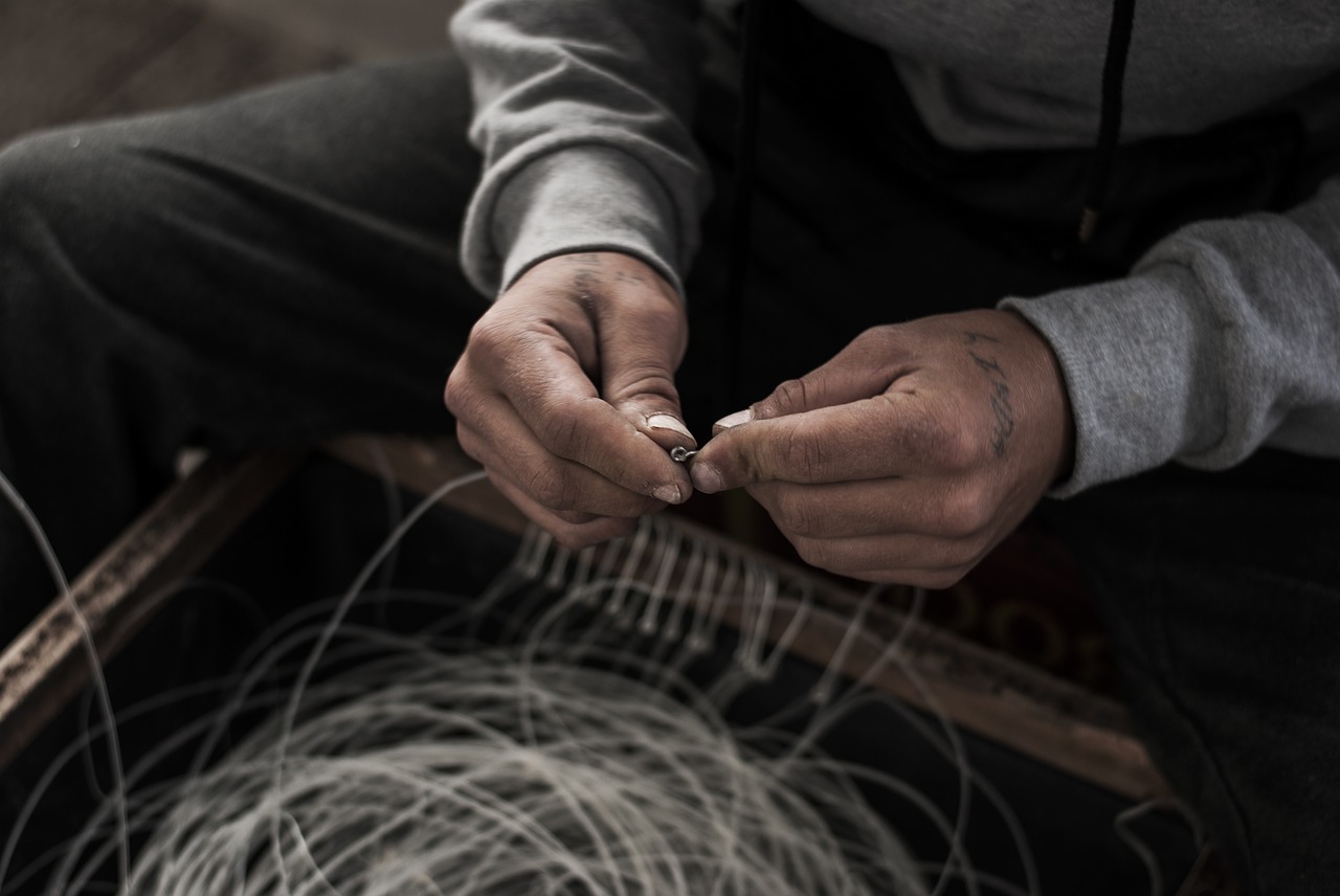 hands fisherman worker free photo