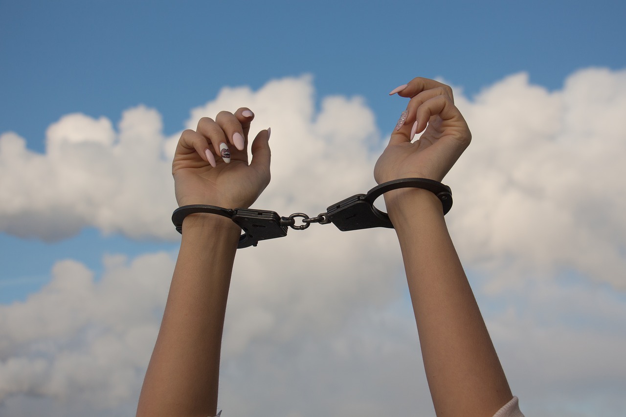 hands handcuffs the dependence of free photo
