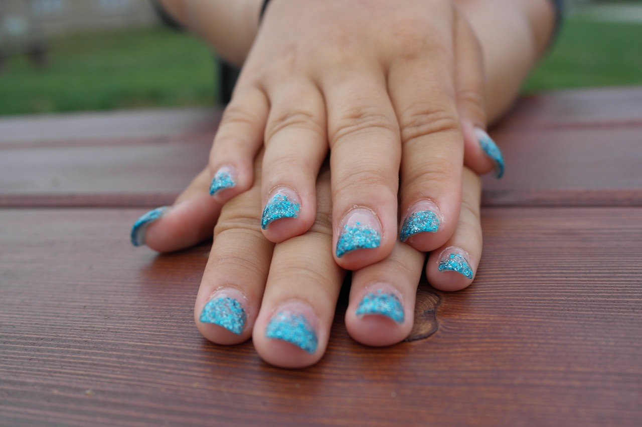 hands gel nails summer free photo