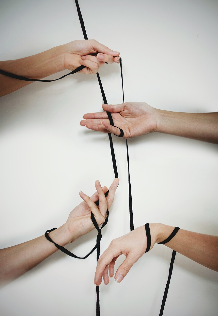 hands cords lace free photo