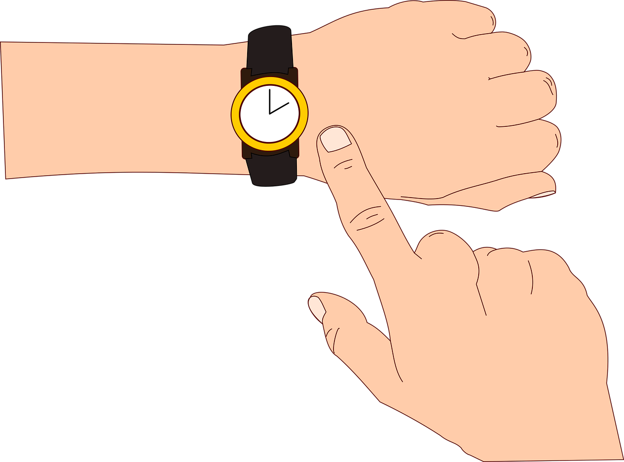 hands first person clock free photo