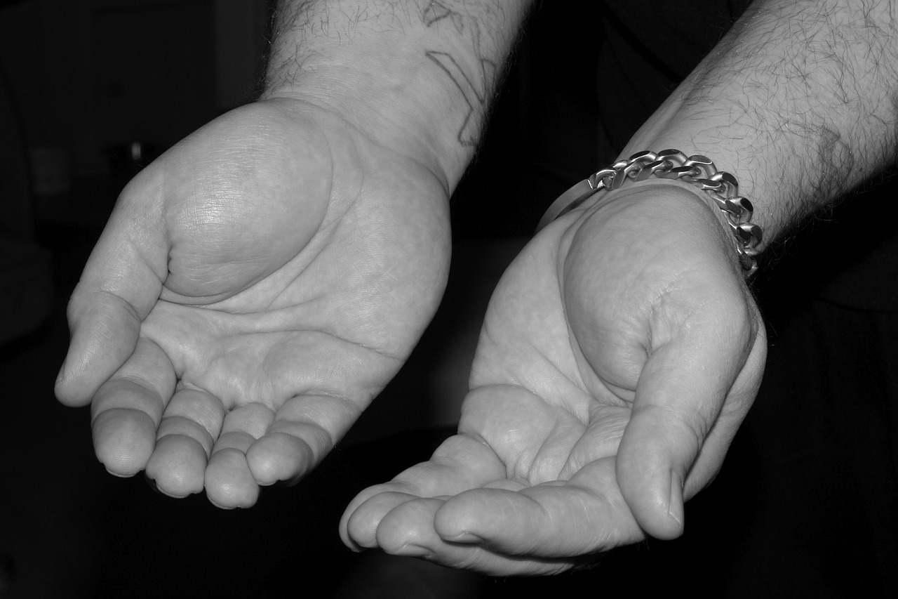 hands poverty little free photo