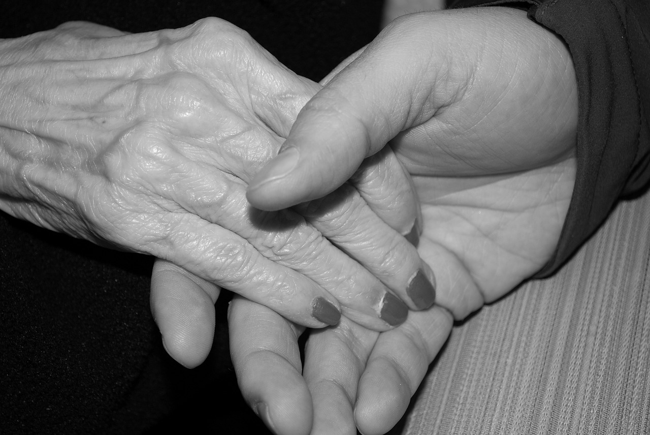 hands aged elderly free photo