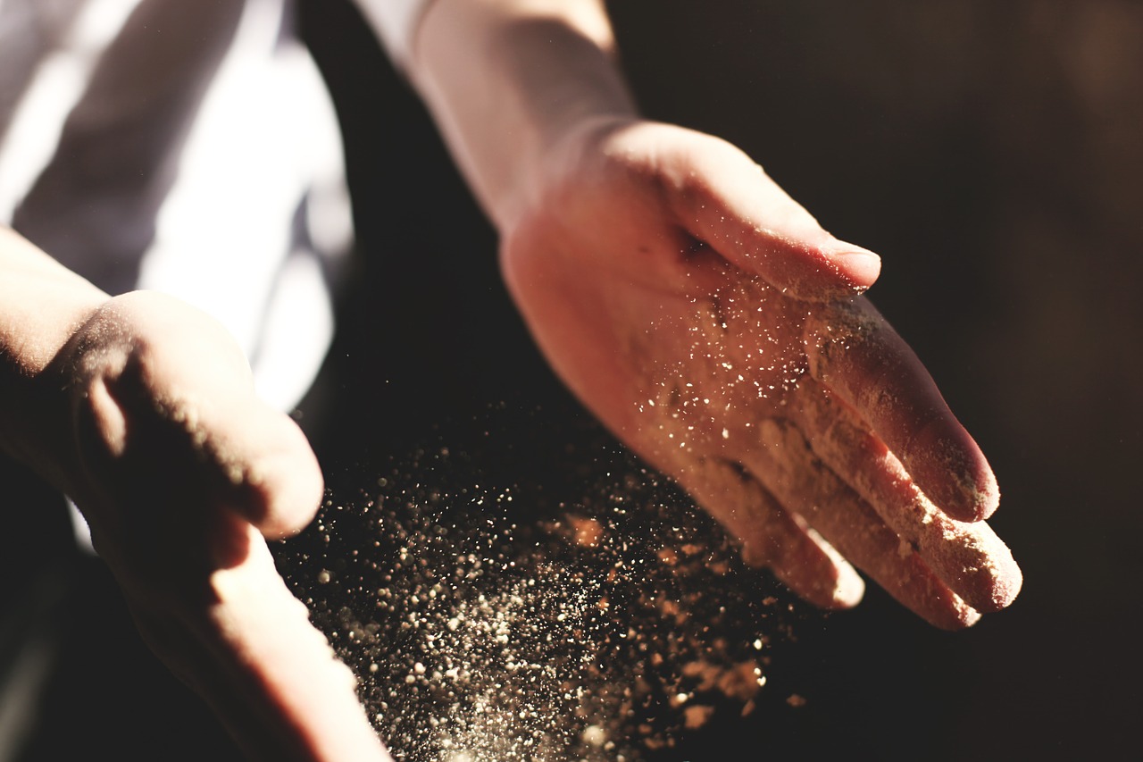 hands clapping dust free photo