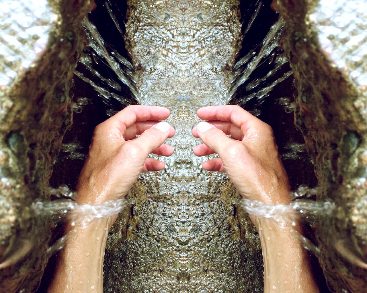 hands water drip free photo