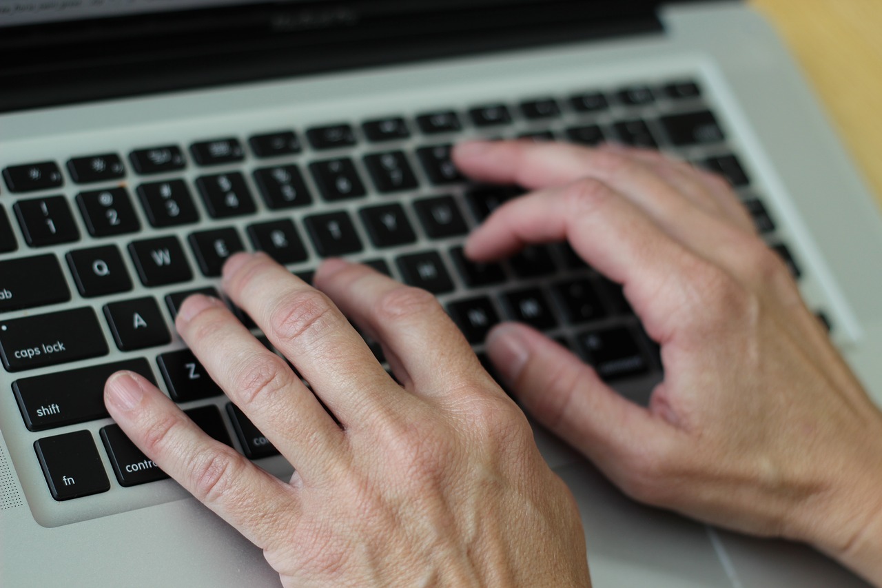 hands on keyboard keyboard computing free photo