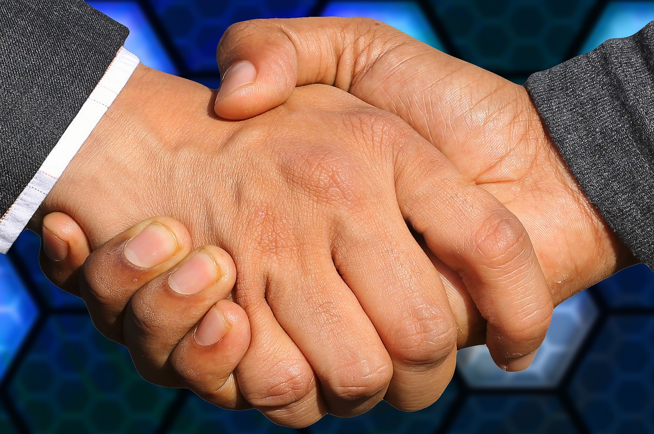 handshake  business  agreement free photo