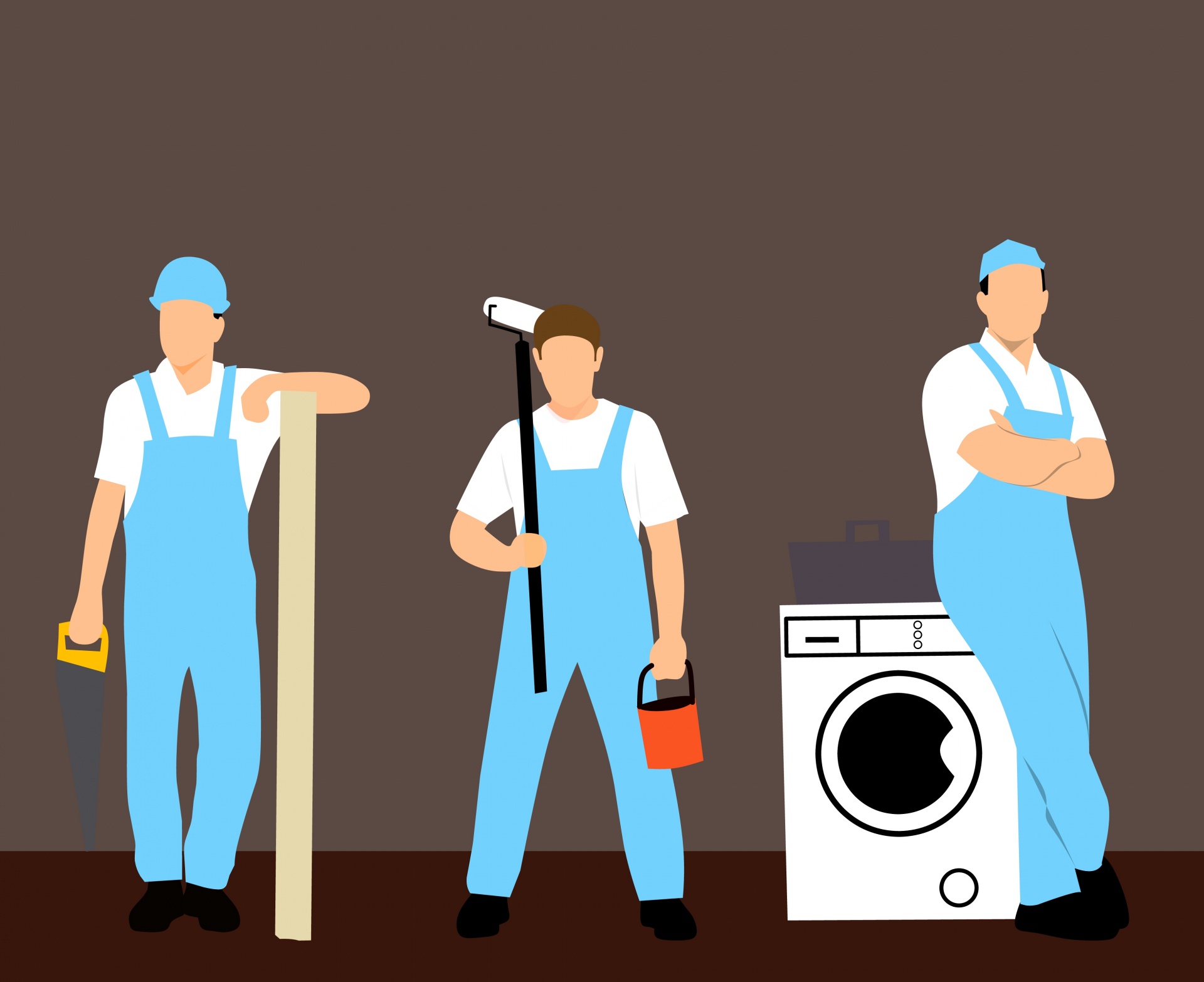 carpentry painter plumber free photo