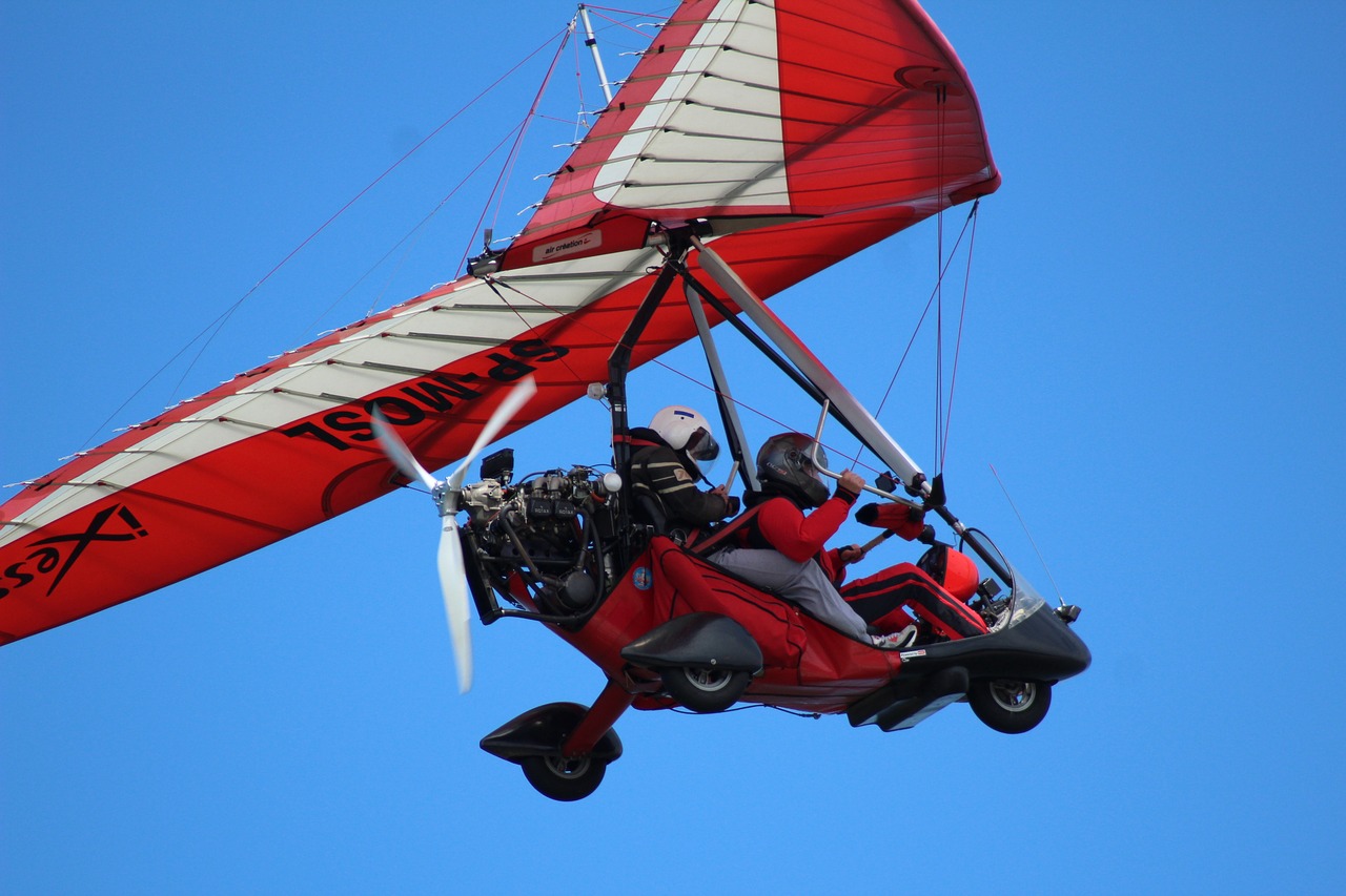 hang glider weekend relax free photo