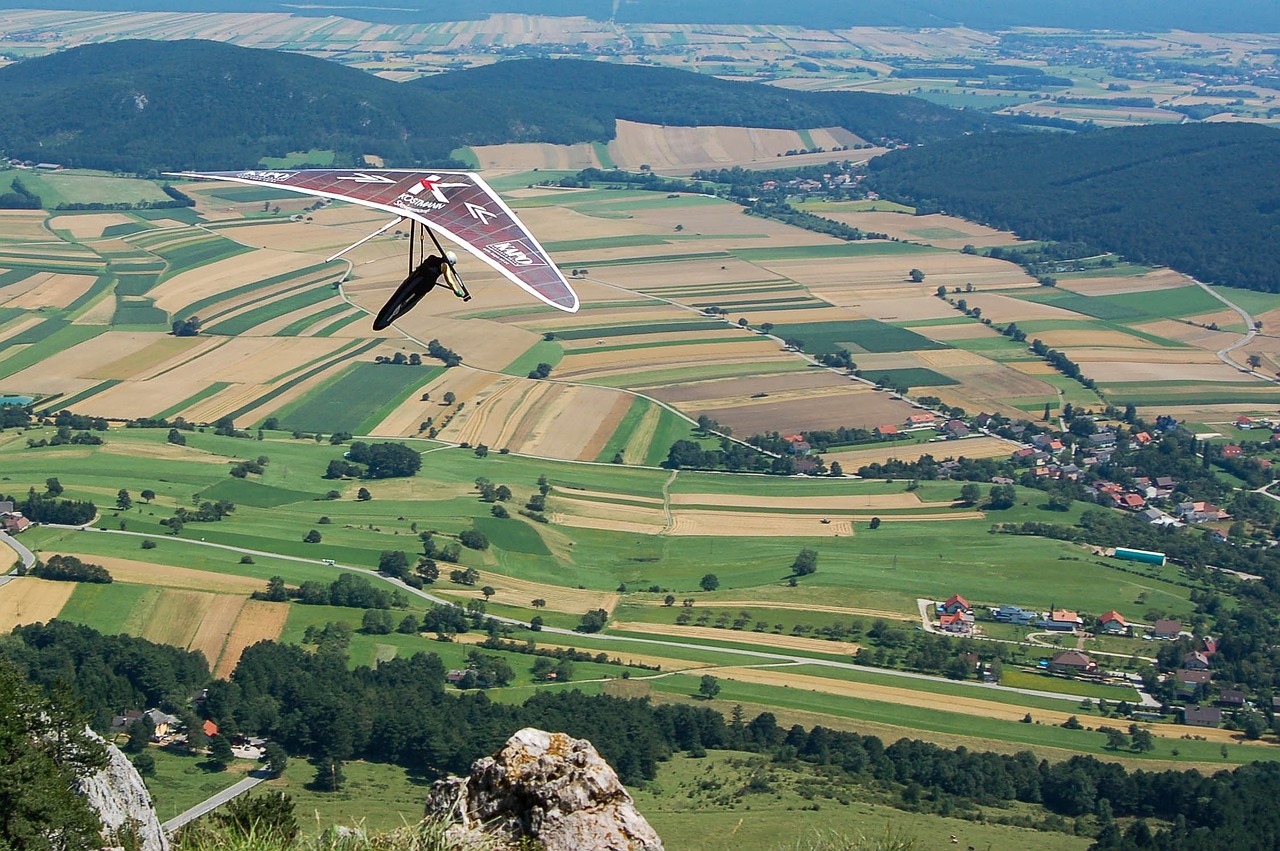 hang glider sport landscape free photo
