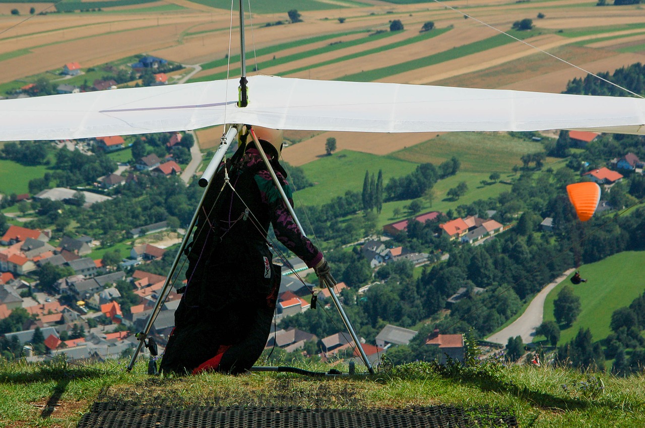 hang glider start sport free photo