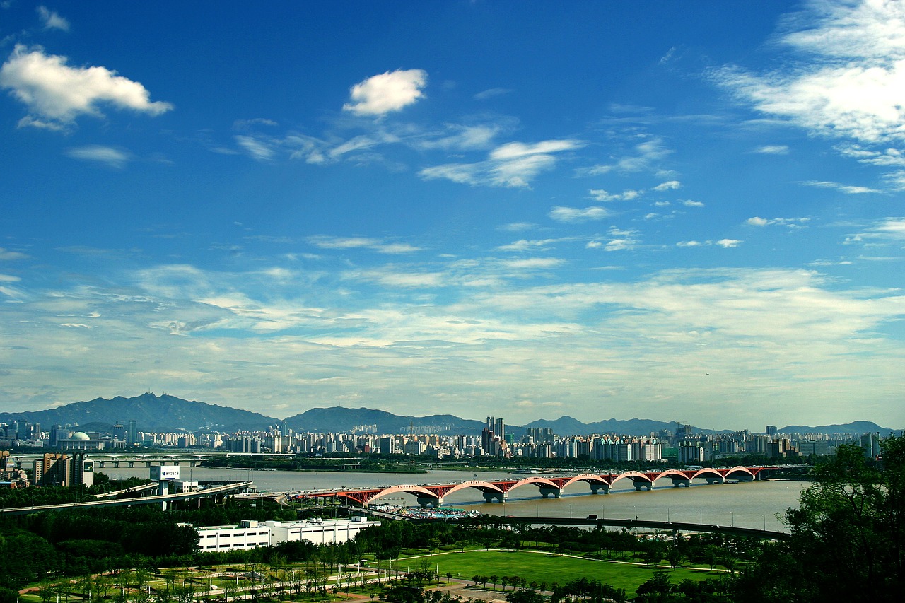 hangang river  bridge  yanghwa bridge free photo