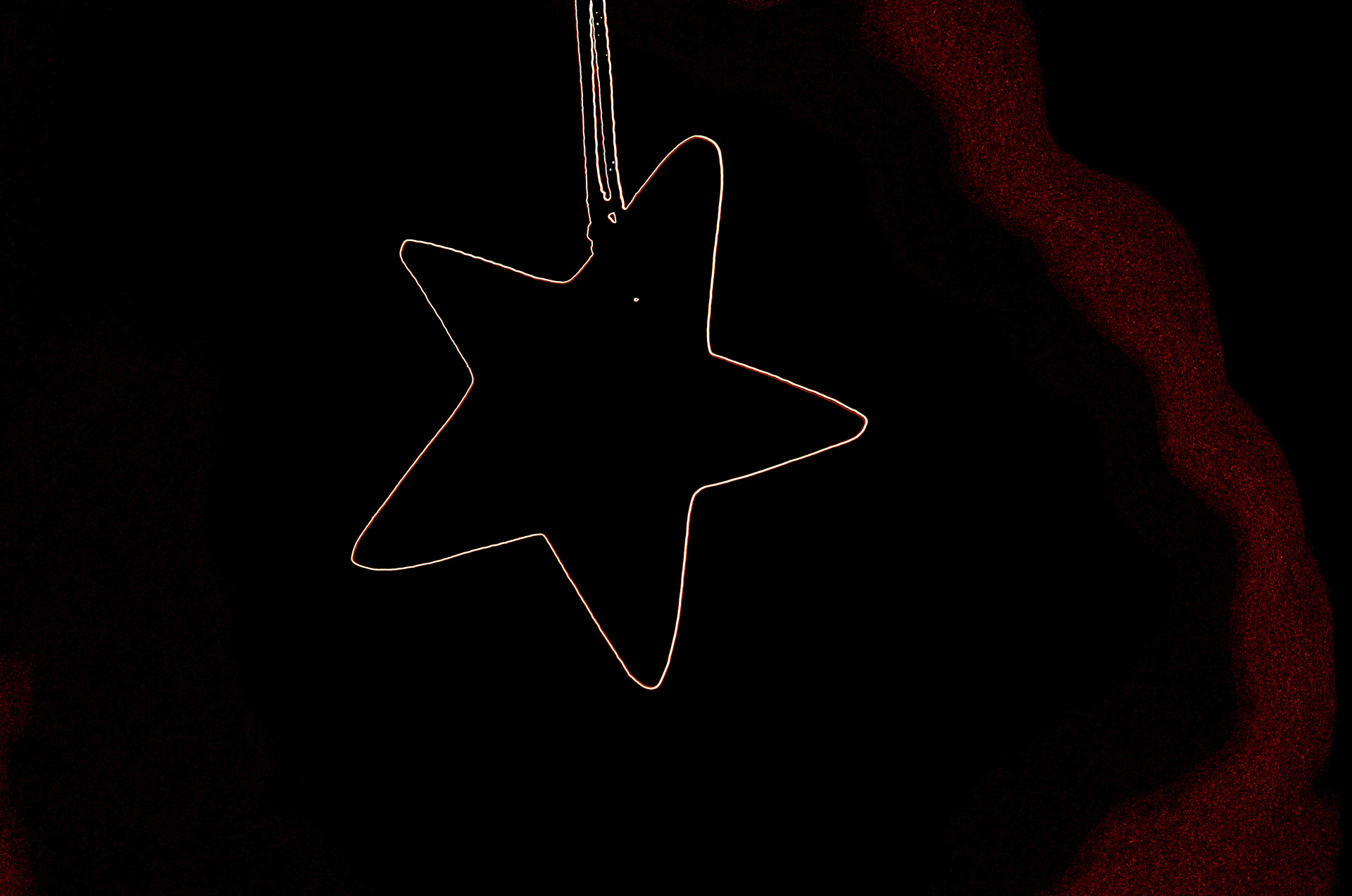 star outline hang free photo