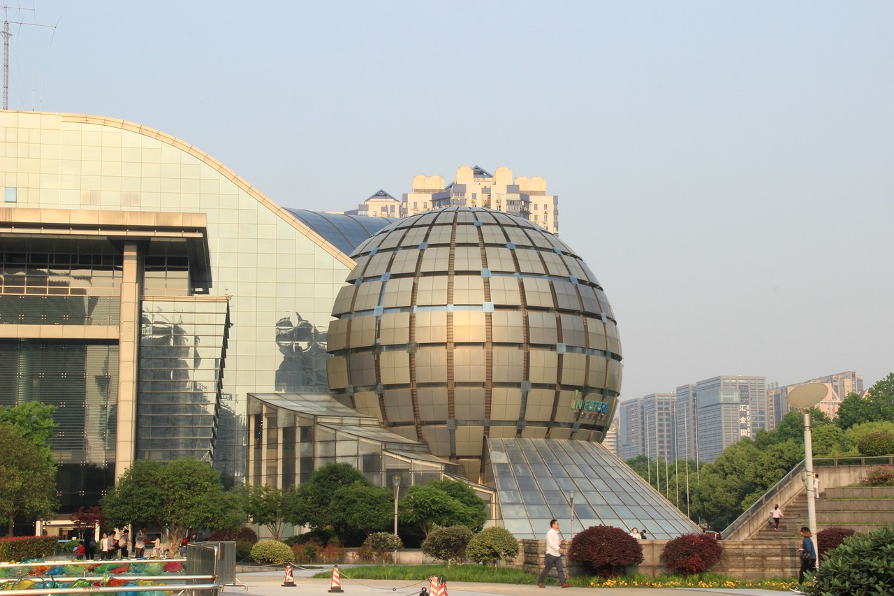 hangzhou building square free photo