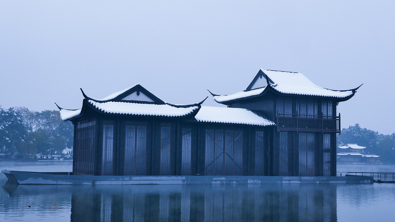 hangzhou  west lake  snow free photo