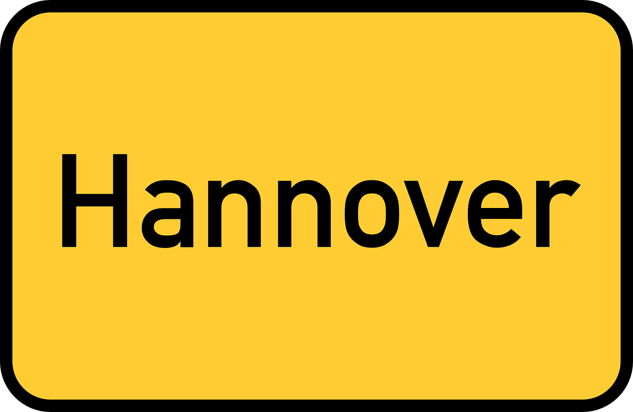 hannover hanover town sign free photo
