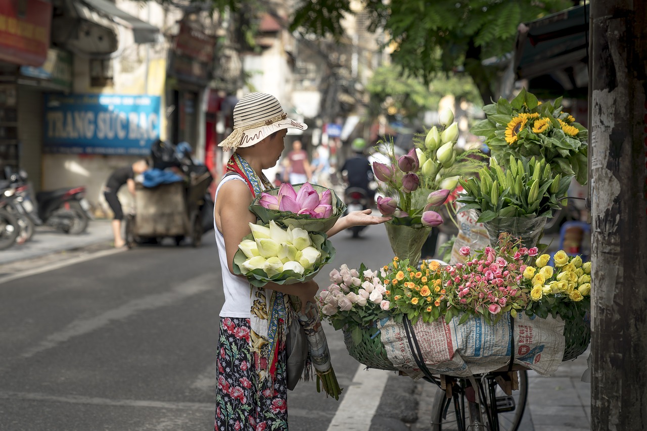 hanoi  the street  vietnam free photo