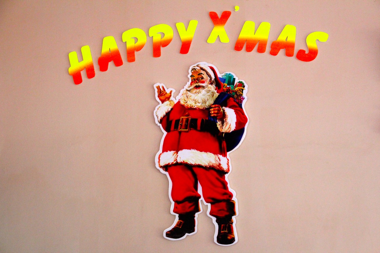 happy christmas santa claus free photo