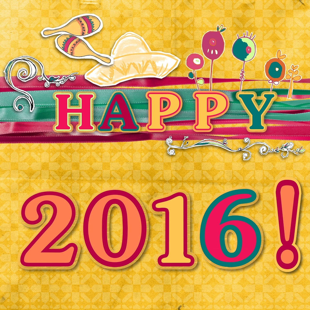 happy 2016 happy new year free photo